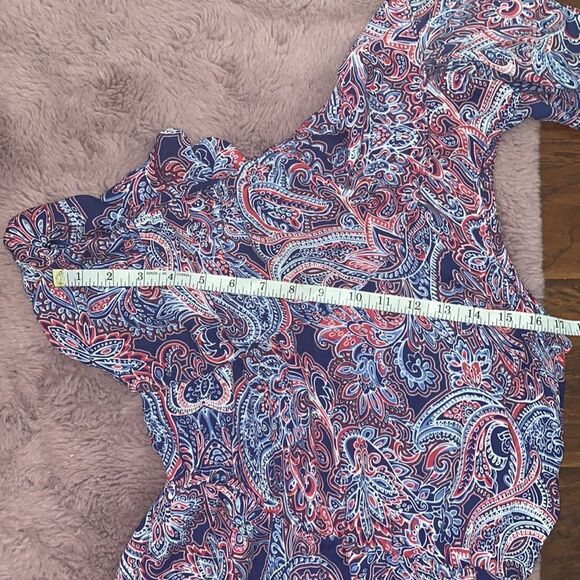 Parker Ruffle Paisley Design One Shoulder Dress Feminine Boho Party Event - Picture 7 of 10